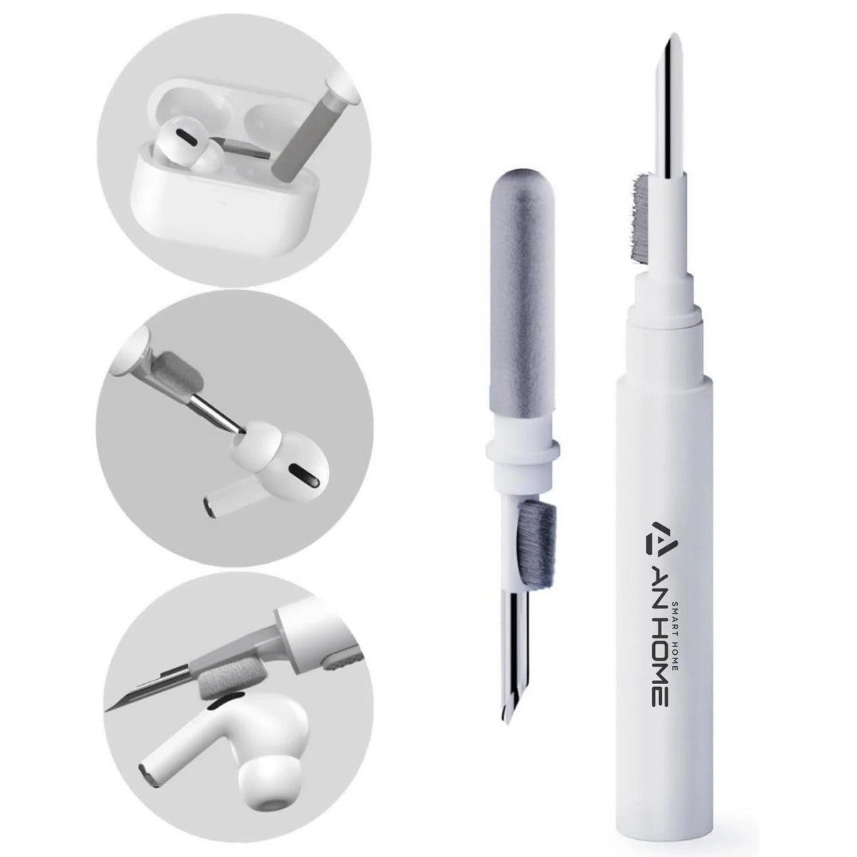 AnHome Airpod Cleaner Kit Cleaning Tool 3 in 1 for Airpods iPhone Earbud Case wi