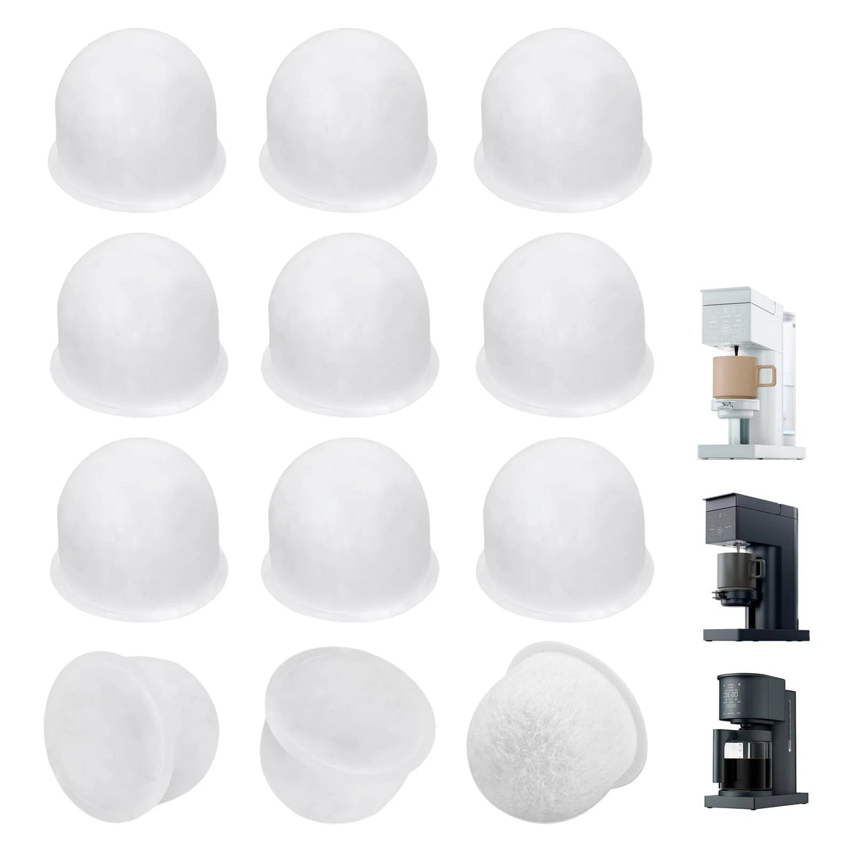 12Pack Charcoal Water Filter Pods Compatible with Chefman Caffeinator & for C...
