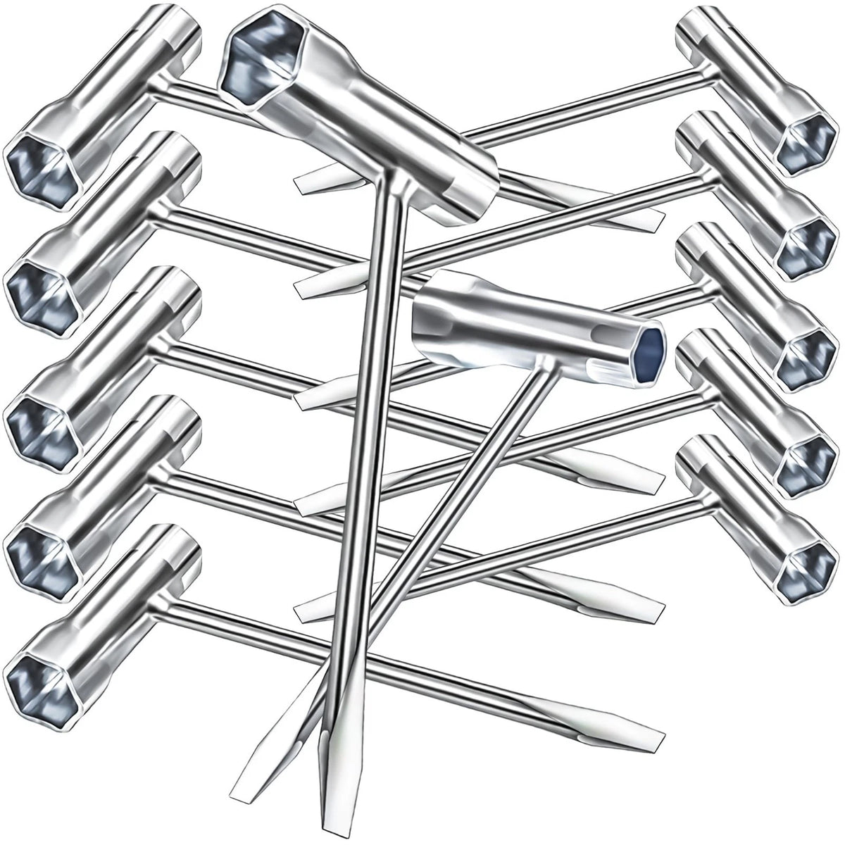 10 Pack Chainsaw Scrench Replacement Tool 13 by 19 Mm Chainsaw Wrench Equipment