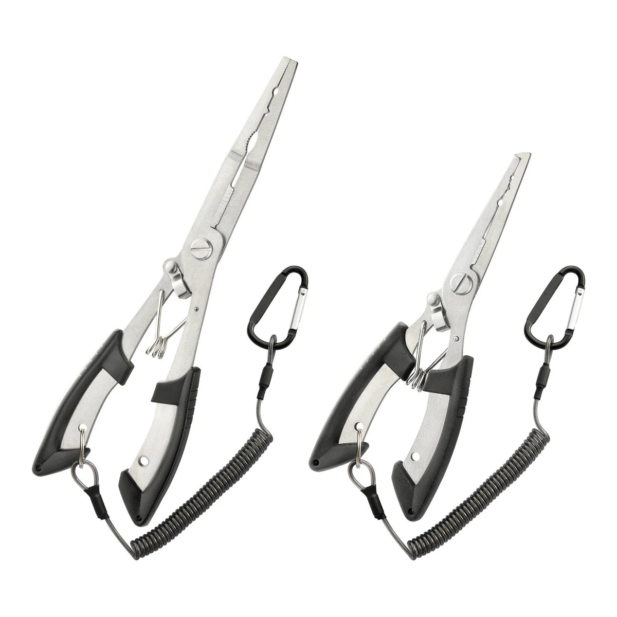 2PCS Stainless Steel Fishing Pliers with Lanyard, HIA Nose Pliers Fishing Hook R