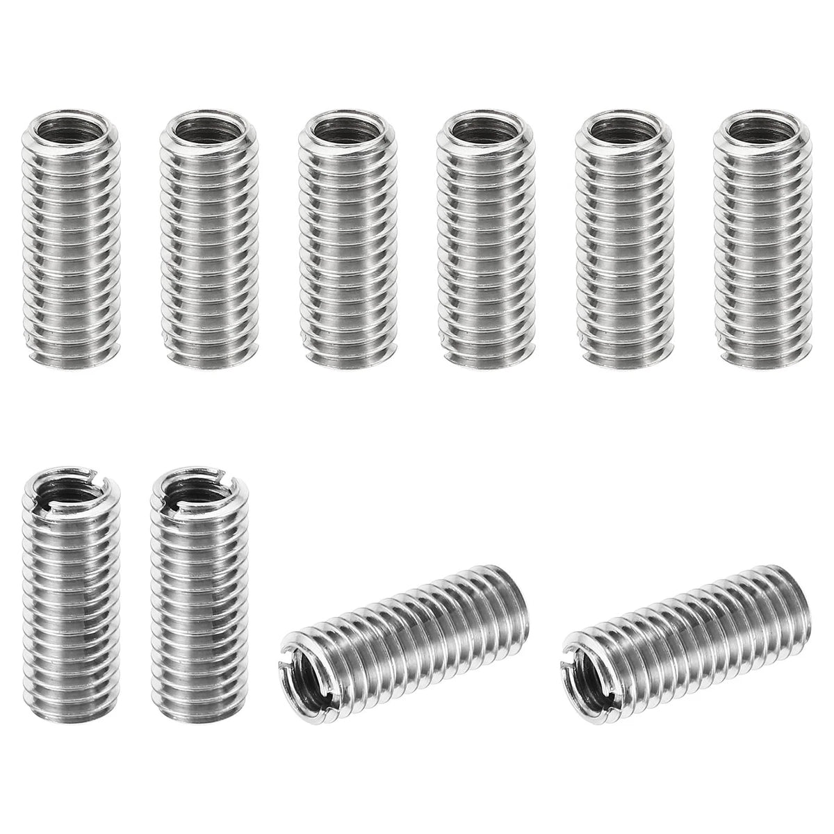 Thread Adapters Sleeve Reducing Nut, 10 Pcs M8*1.25 Male to M6*1 Female Repairin