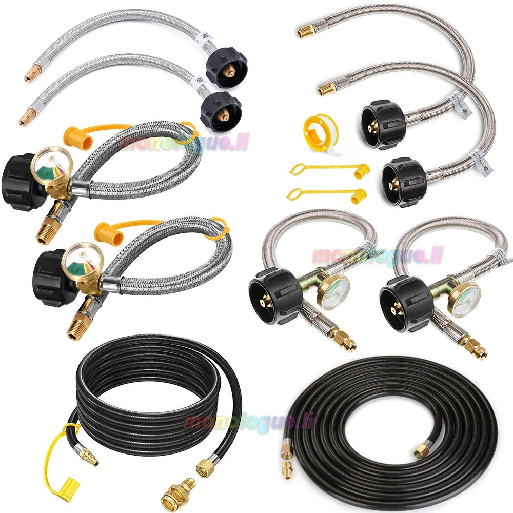 Braided RV Propane Pigtail Hose Connection for Propane Tank&Propane HoseAssembly