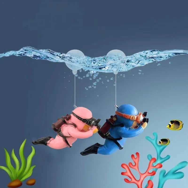 2 Pack Floating Fish Tank Decorations, Aquarium Decorations, Floating Device Fis