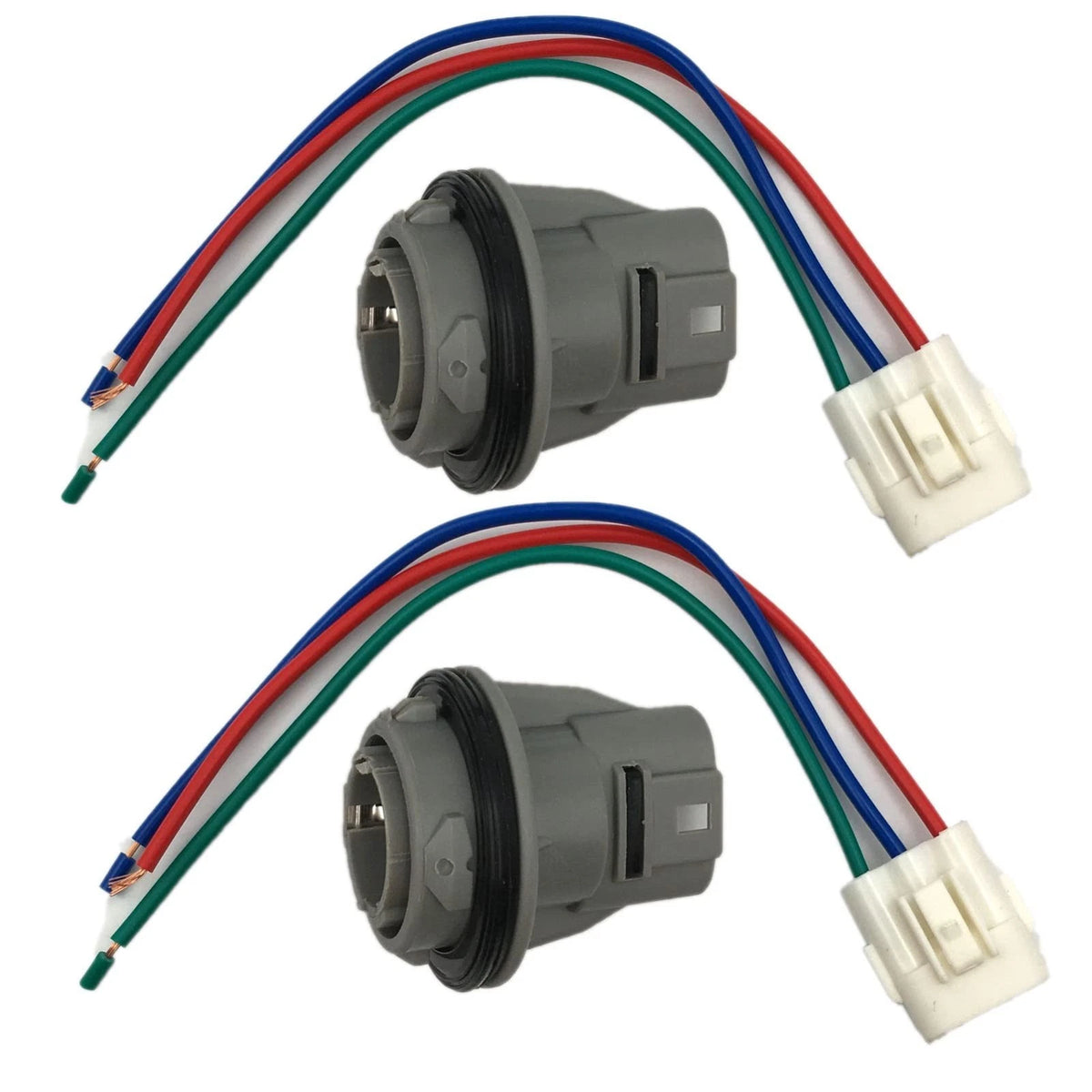 2 Front Turn Signal Light Socket Connector W/ 3Wire Kit Compatible with Honda...