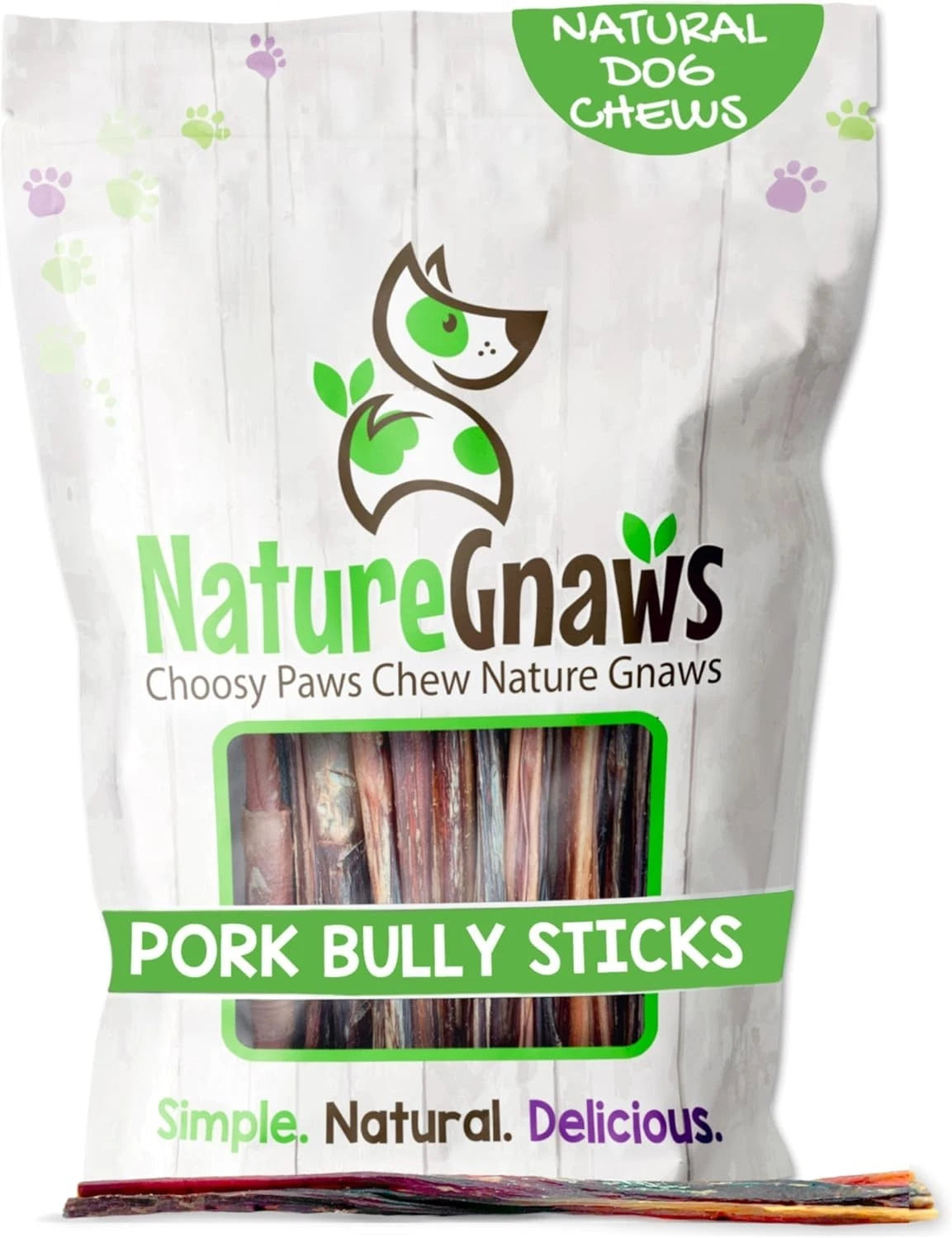 Extra Thin Pork Bully Sticks for Small Dogs 5-6