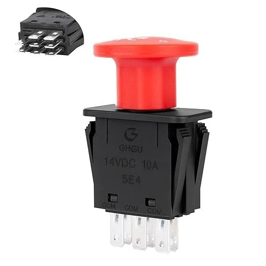 8 Terminals Pto Switch 10 AMP Mower Clutch Switch for Delta 6204 6201 Pto Switch