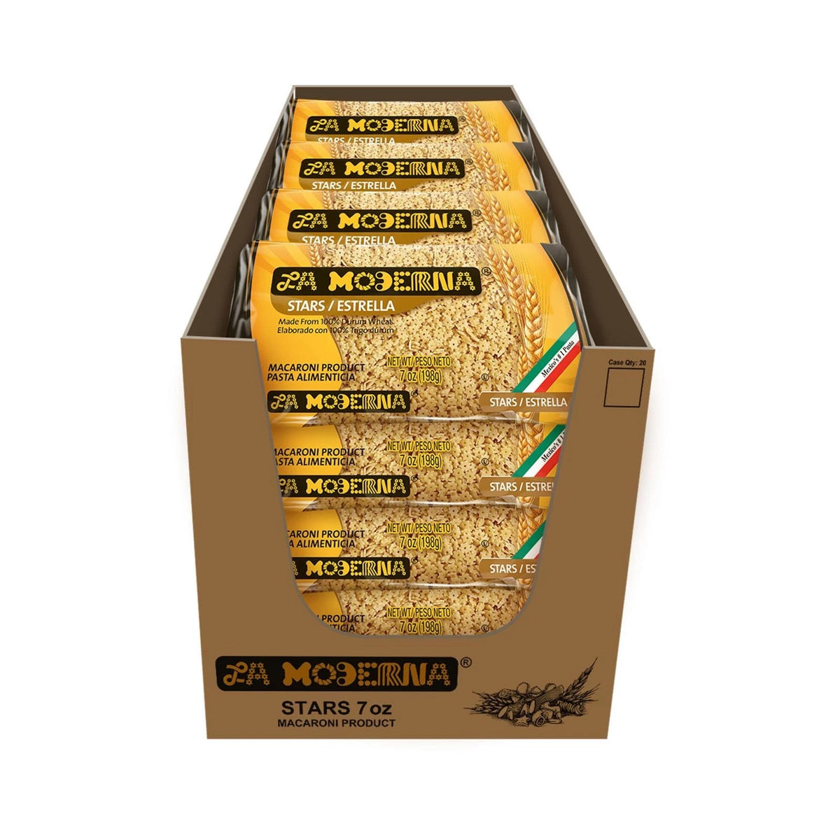 Stars Pasta, Noodles, Durum Wheat, Protein, Fiber, Vitamins, 7 Oz, Pa