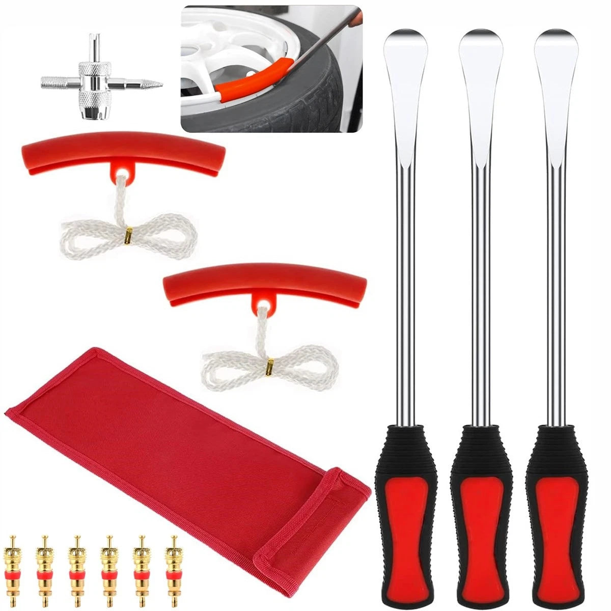 Professional ATV Motorcycle Bike Spoon Lever Iron Durable Tire Change Tool Kits
