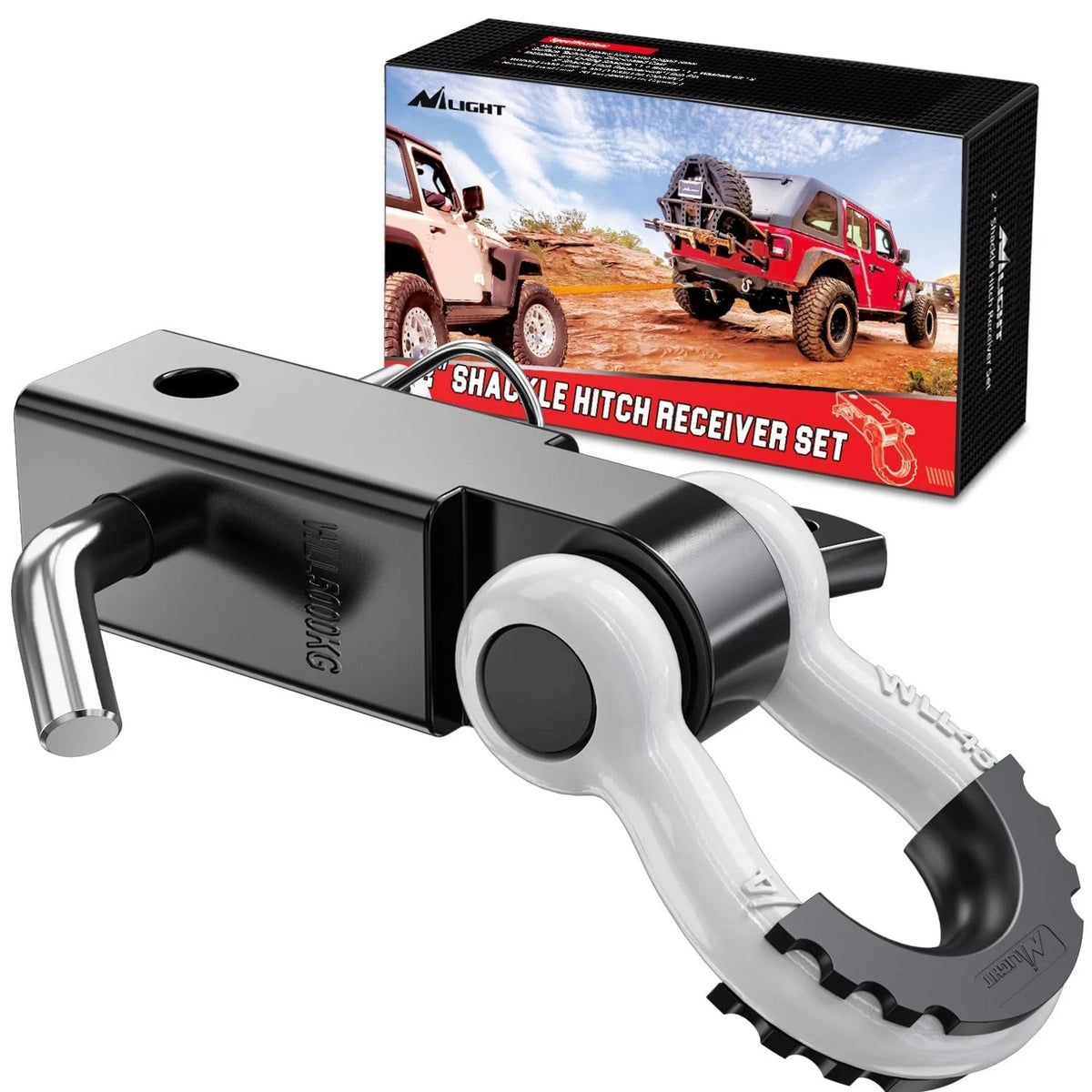 Shackle Hitch Receiver 2Inch 45000 LBs Breaking Strength 3/4
