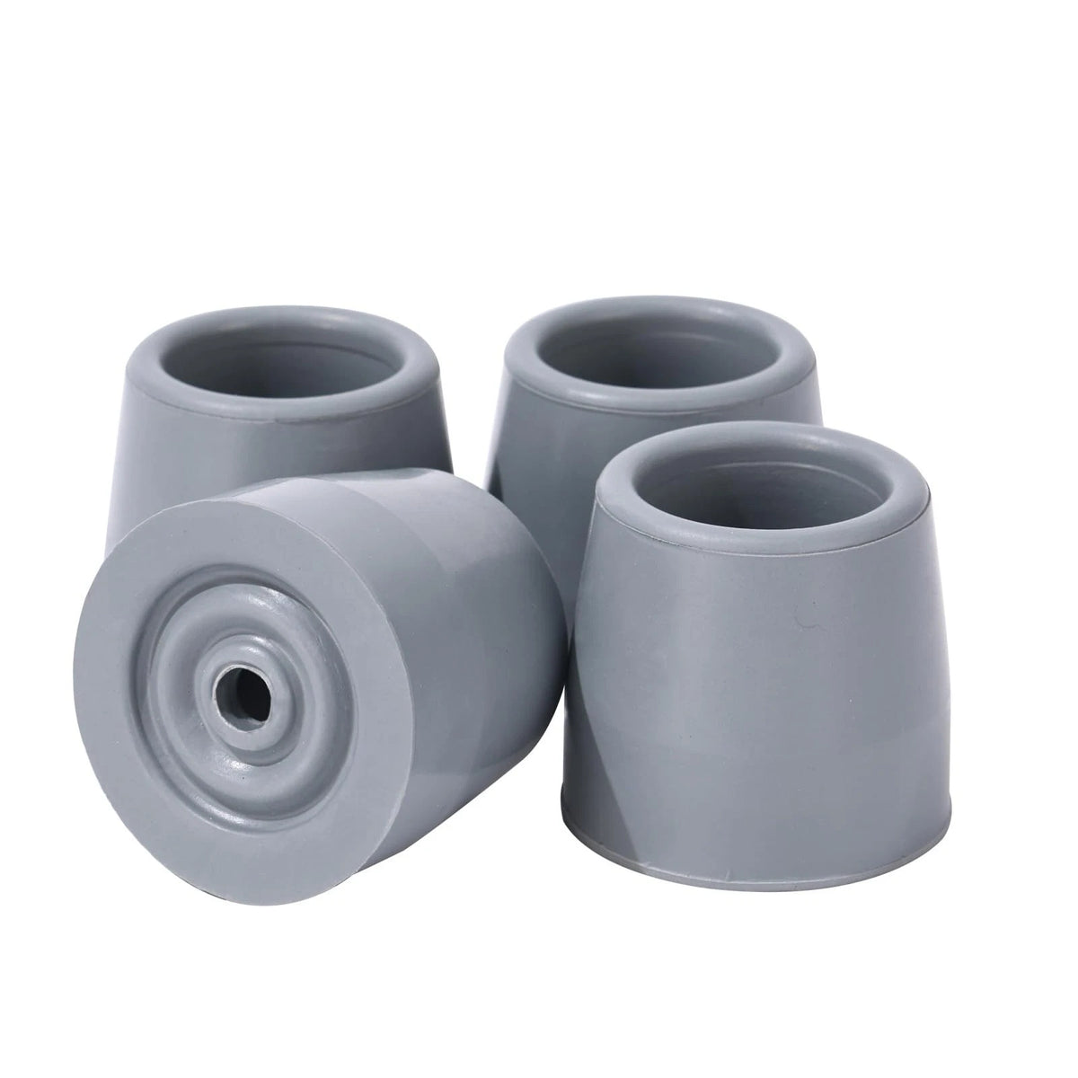 4PCS Rubber Walker Tips 1 '' Heavy Duty Replacement Tips for Walkers, Commodes