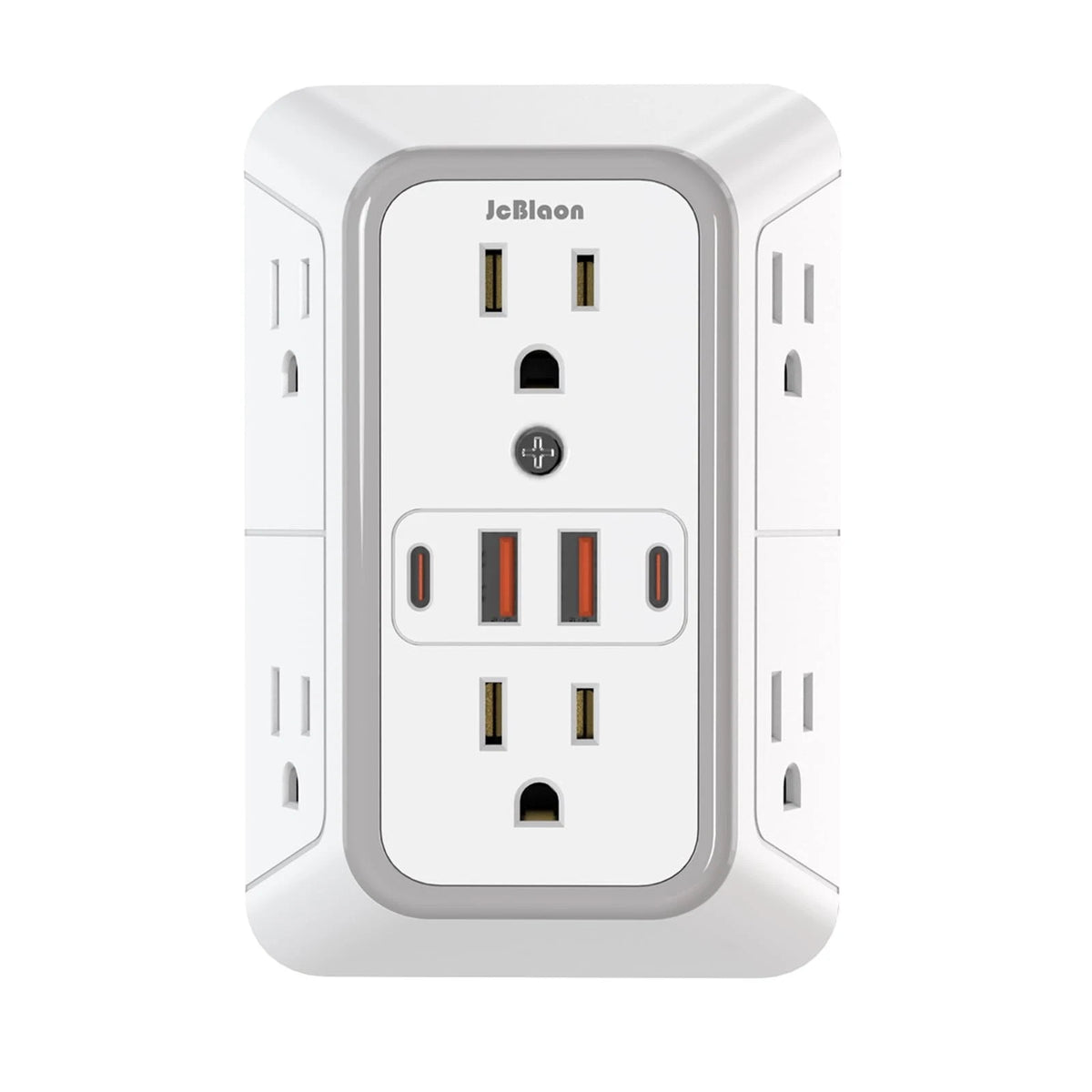 Outlet Extender Surge Protector 6 Outlet Splitter 4 USB Ports 2 USB C Multiple..