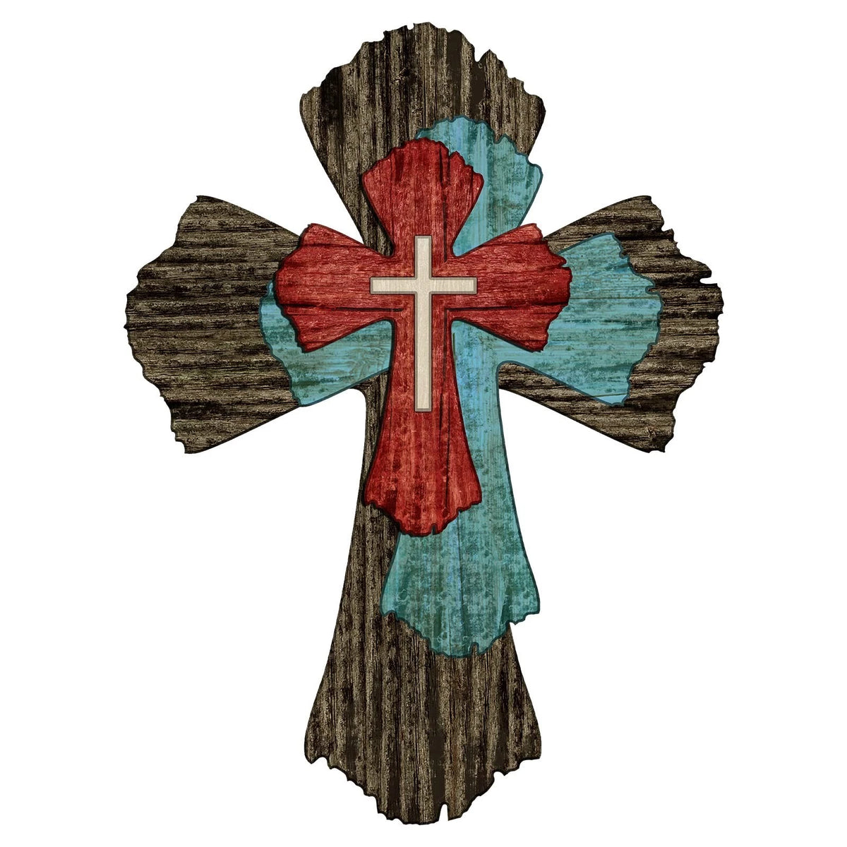Cross Wall Decor Hanging Wooden Decorative Wall Cross Rustic Catholic Crucifix S