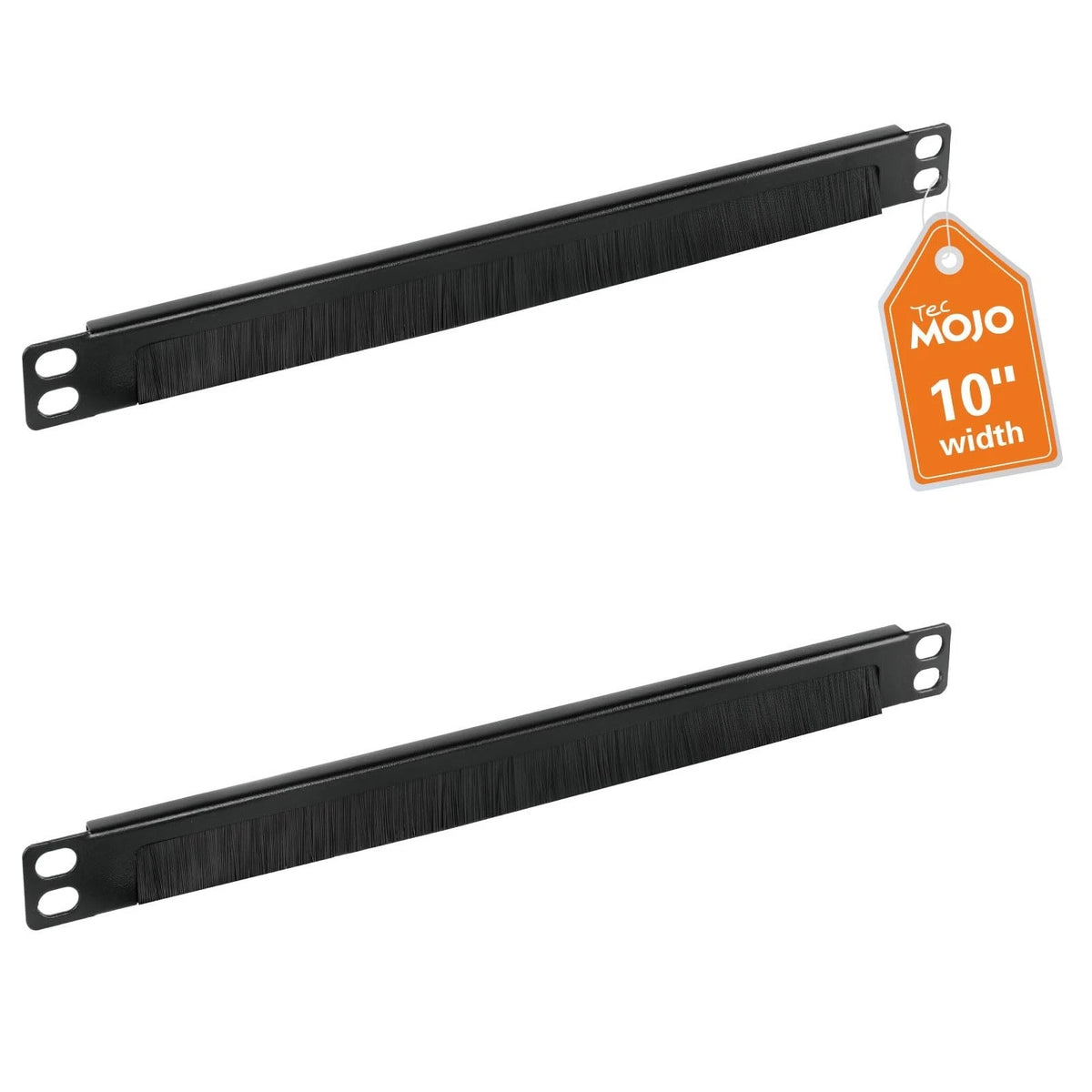 Tecmojo 2 Pack 0.5U Cable Management Brush Panel for 10