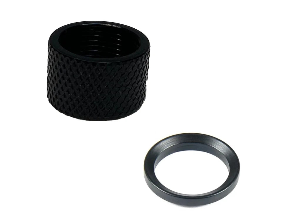 1/2x28 Thread Protector with Crush Washer for 22LR (Black)