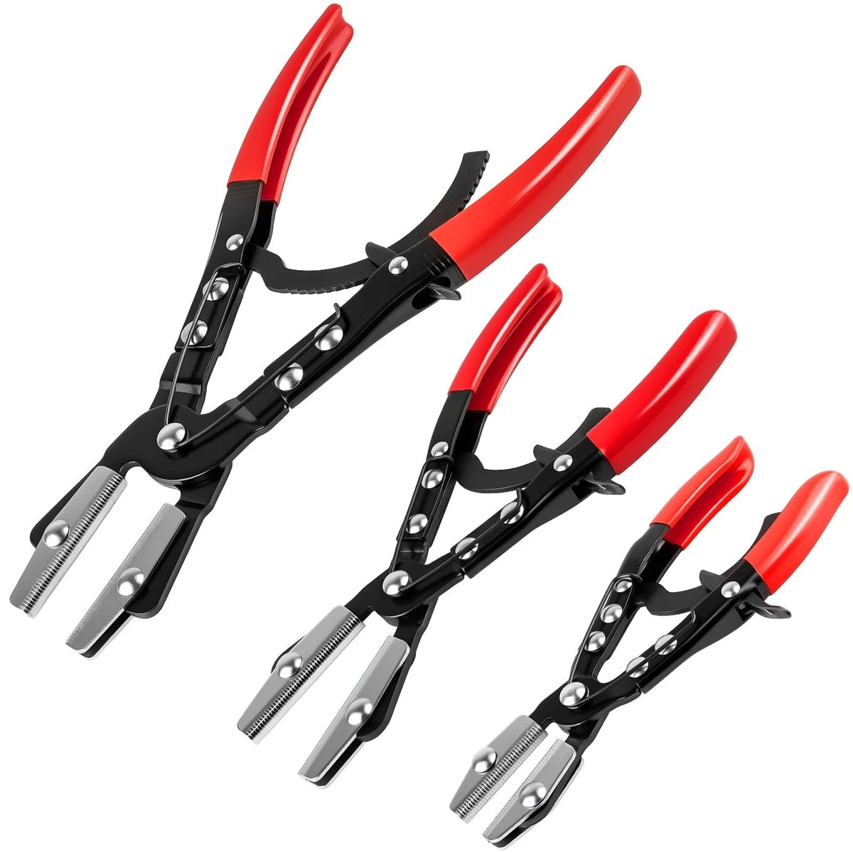 3PCS Ratchet Hose Pinch Off Pliers, Upgrade Hose Pinch Pliers Automotive, 8 i...