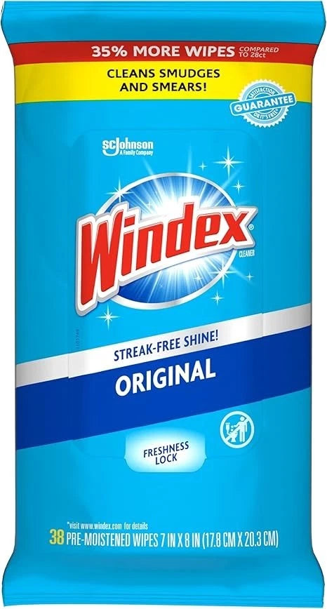 Wipes Glass Cleaning, Pre-Moistened Glass and Surface Wipes to Clean Home Surfac