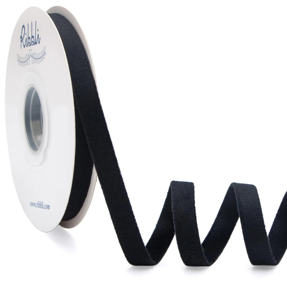 Black Velvet Ribbon Double Faced 3/8 Inch 10-Yard Spool Black Ribbon Use for Chr
