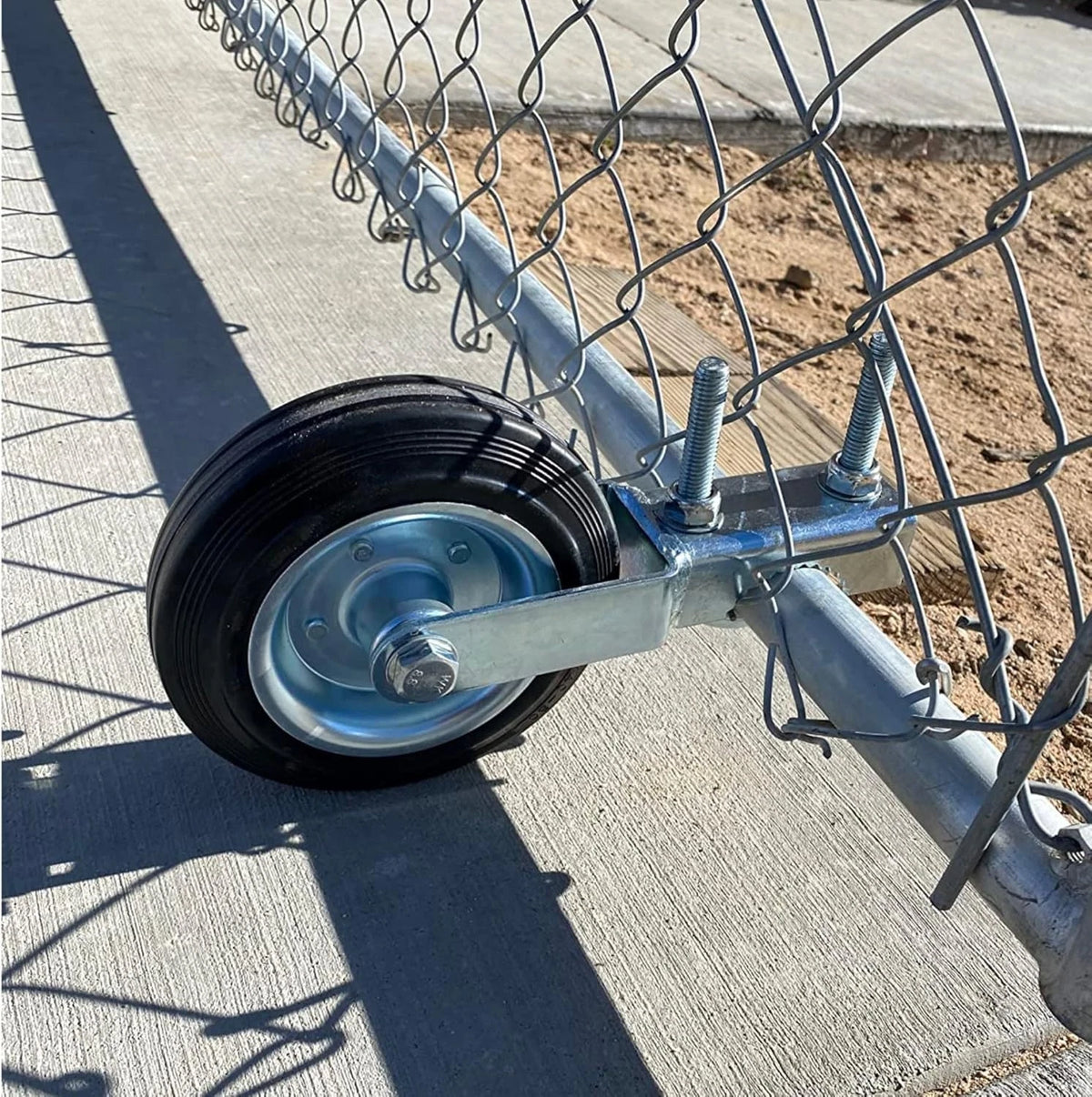 Support Wheel for Lift Chain Link Cattle Fence Farm Metal Swing Gate Tube Frames