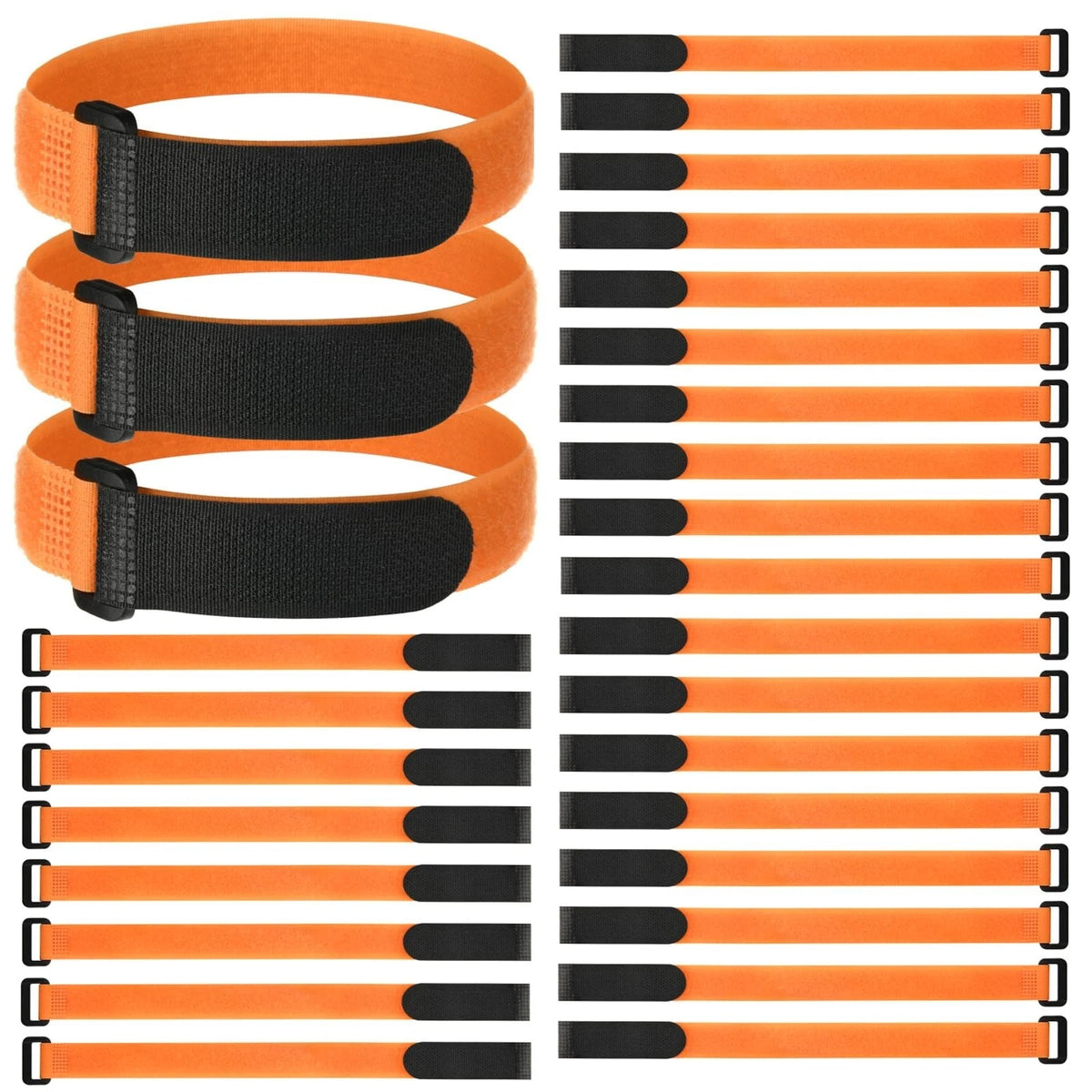 30 Pcs Soccer Goal Net Support Straps Attachment Strap Hook and Loop Fastenin...