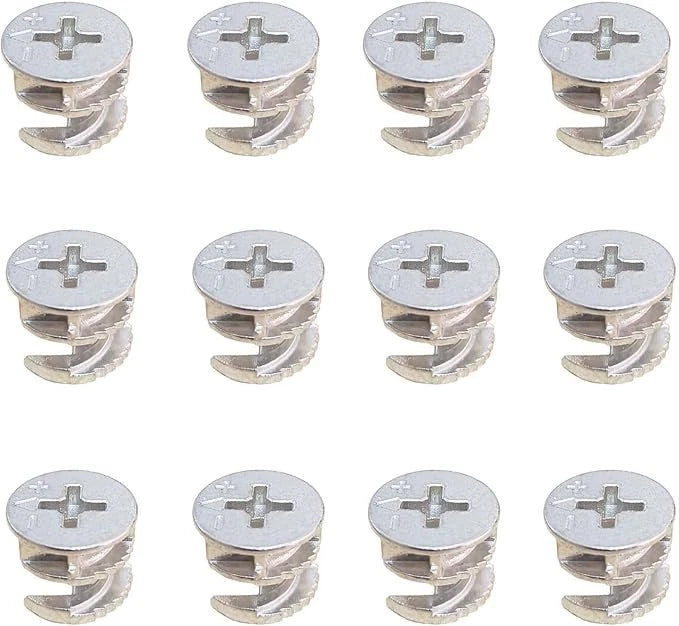 12 PCS 14.6Mm X 11.5Mm Furniture Connecter Cam Locks Fittings Cam Lock Nuts for