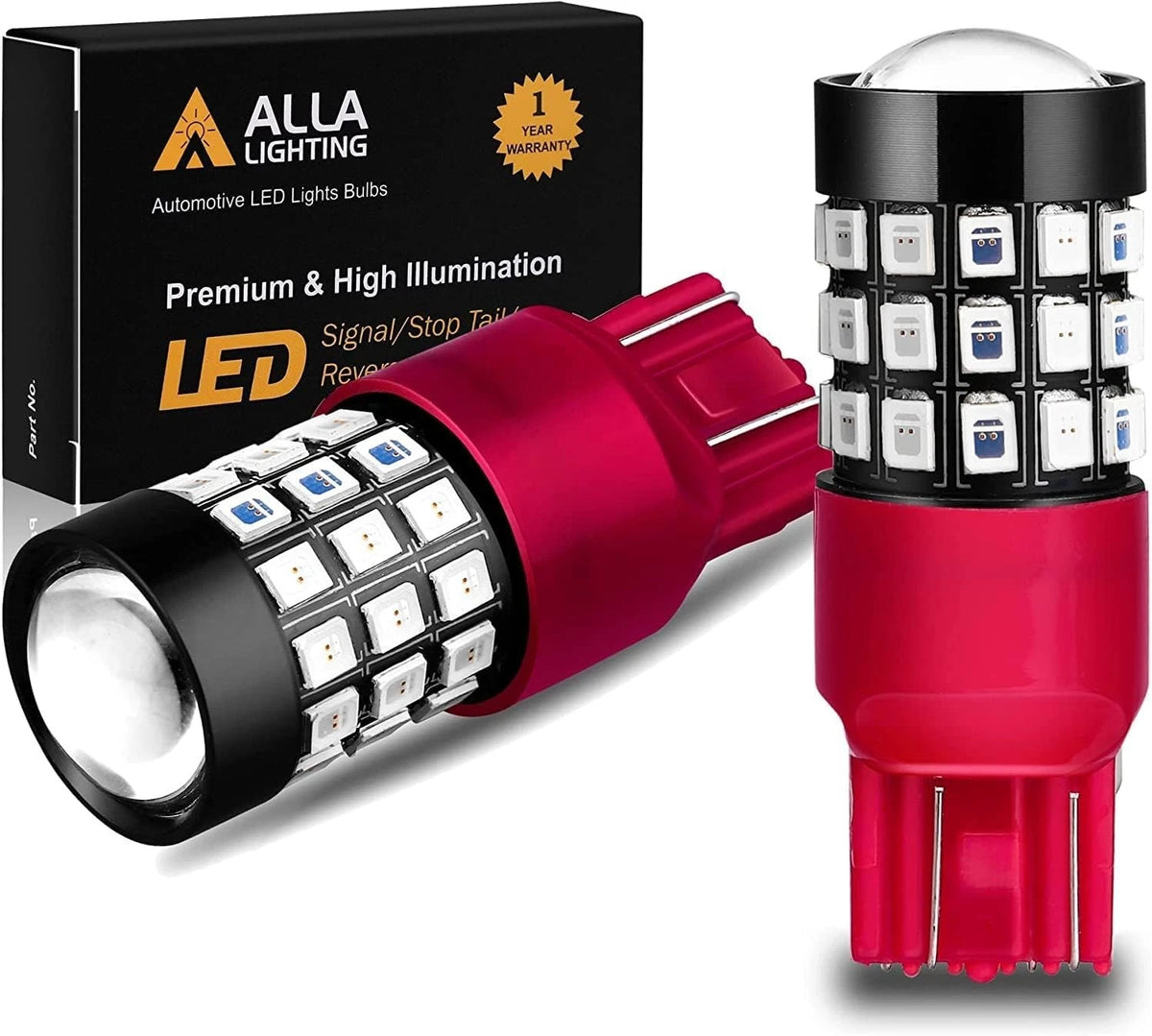 Upgraded T20 7440/7443 LED Strobe Brake Light Bulbs ?Red Flashing Stop Lamps