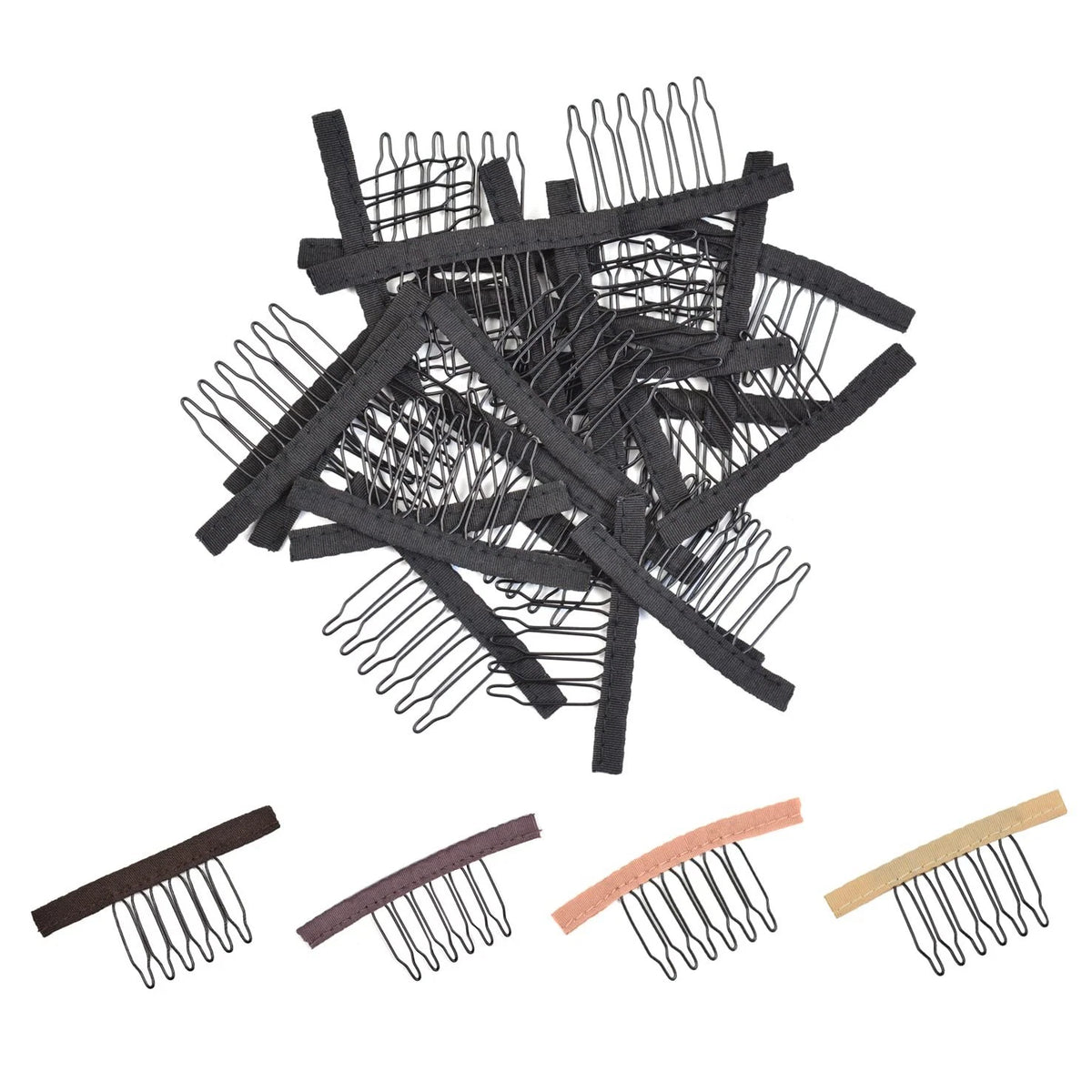 24 Pcs Wig Combs to Secure Wigs 6Teeth Wig Cap Clips Hair Accessories Tools f...