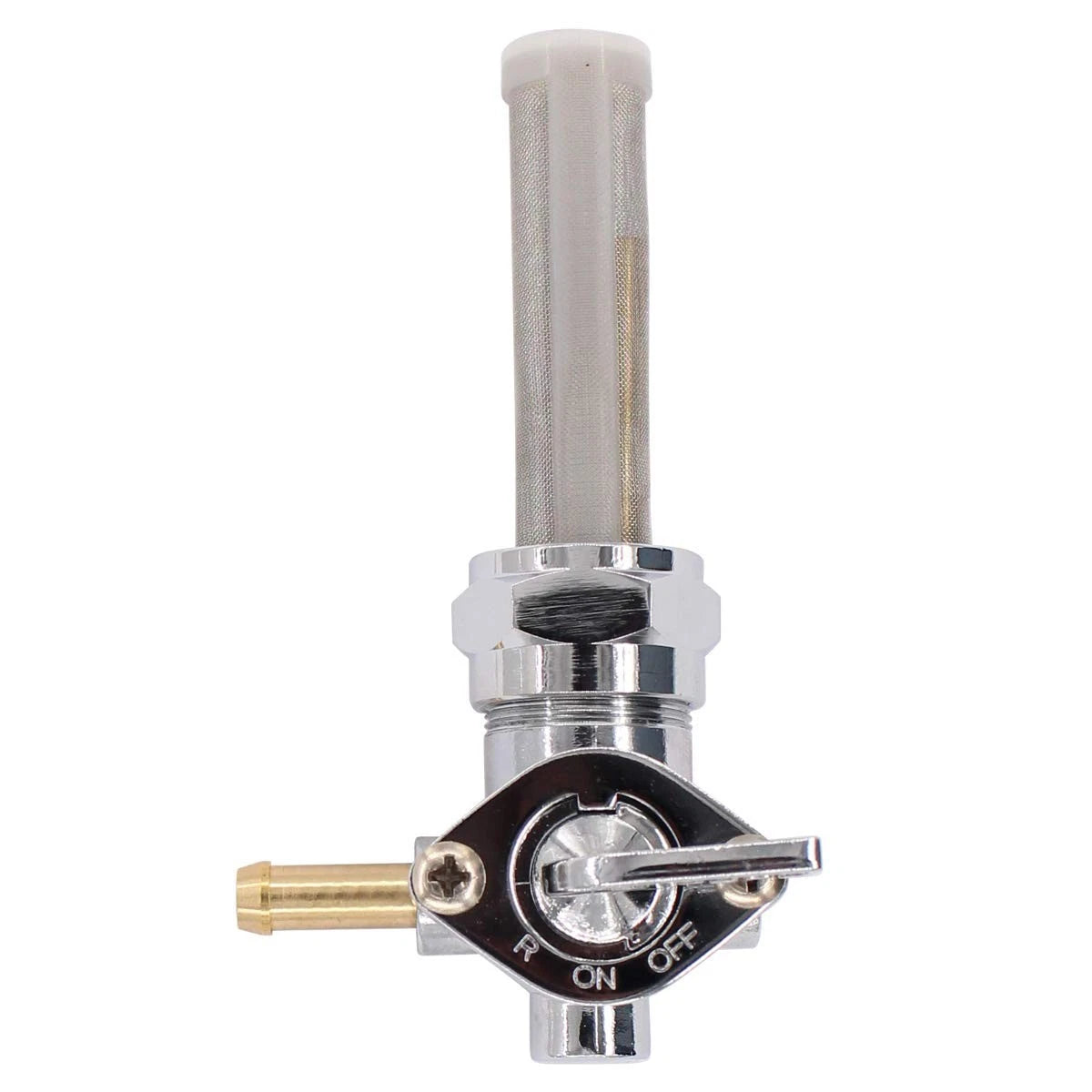 Chrome-Plated Fuel Petcock Shut Off Valve for Harley Davidson Motorcycles