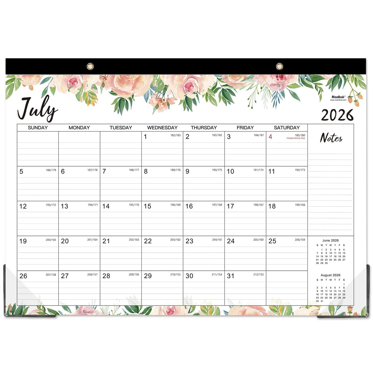 18 Month Desk Calendar 2026 2027 Large Monthly Desk Pad 17 x 12 Planning