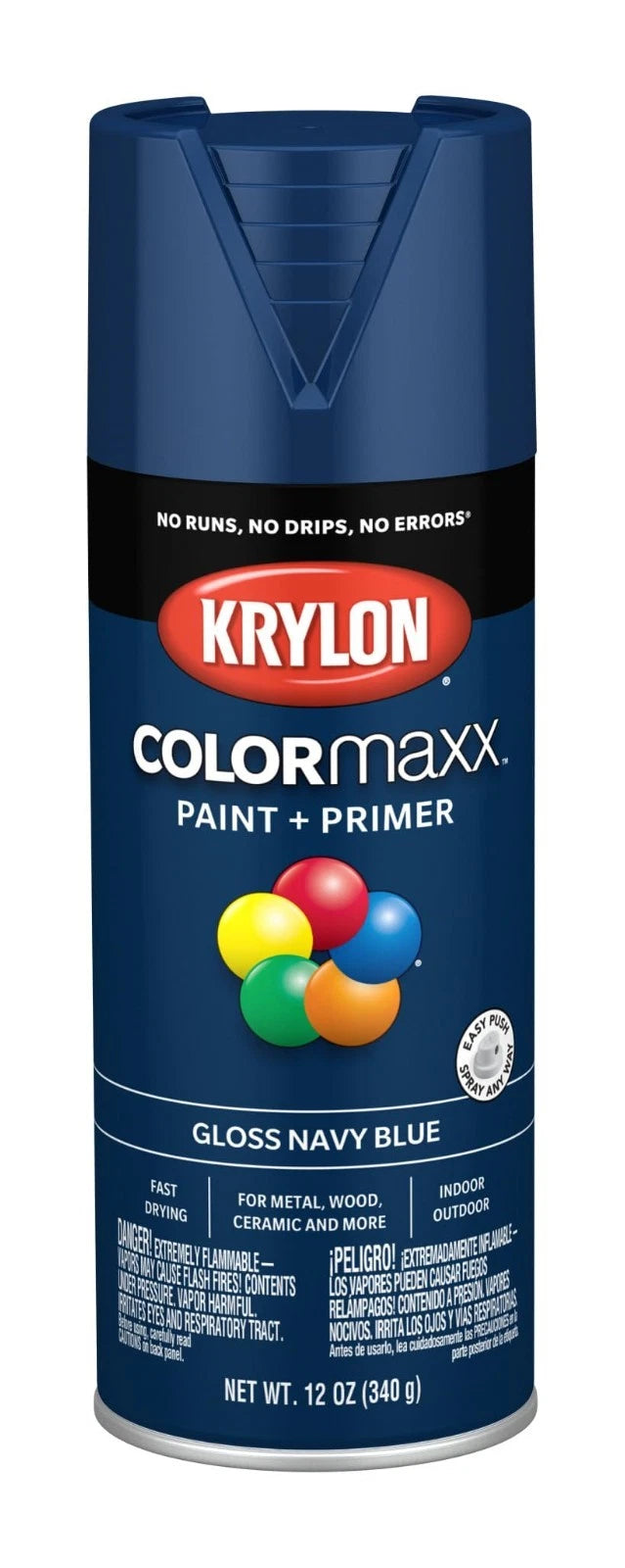 ColorMaxx 12 Oz. Gloss Spray Paint, Navy Blue - 1 Each