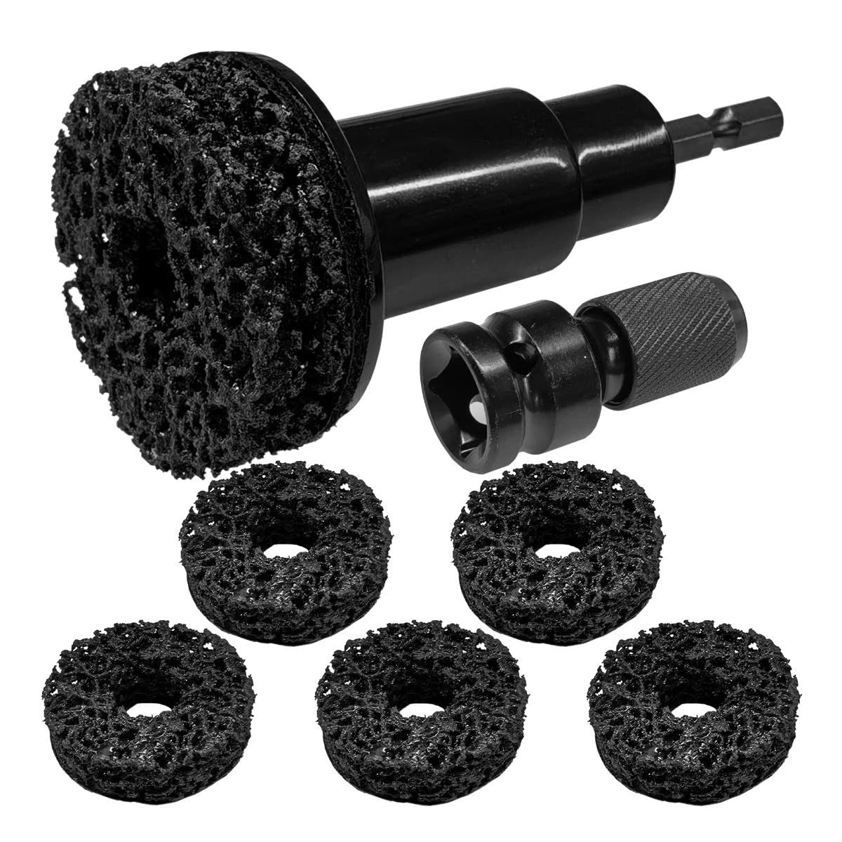 Car Wheel Hub Cleaning Tool, Brake Hub Removal Tool Kit Includes Pads, Automoti