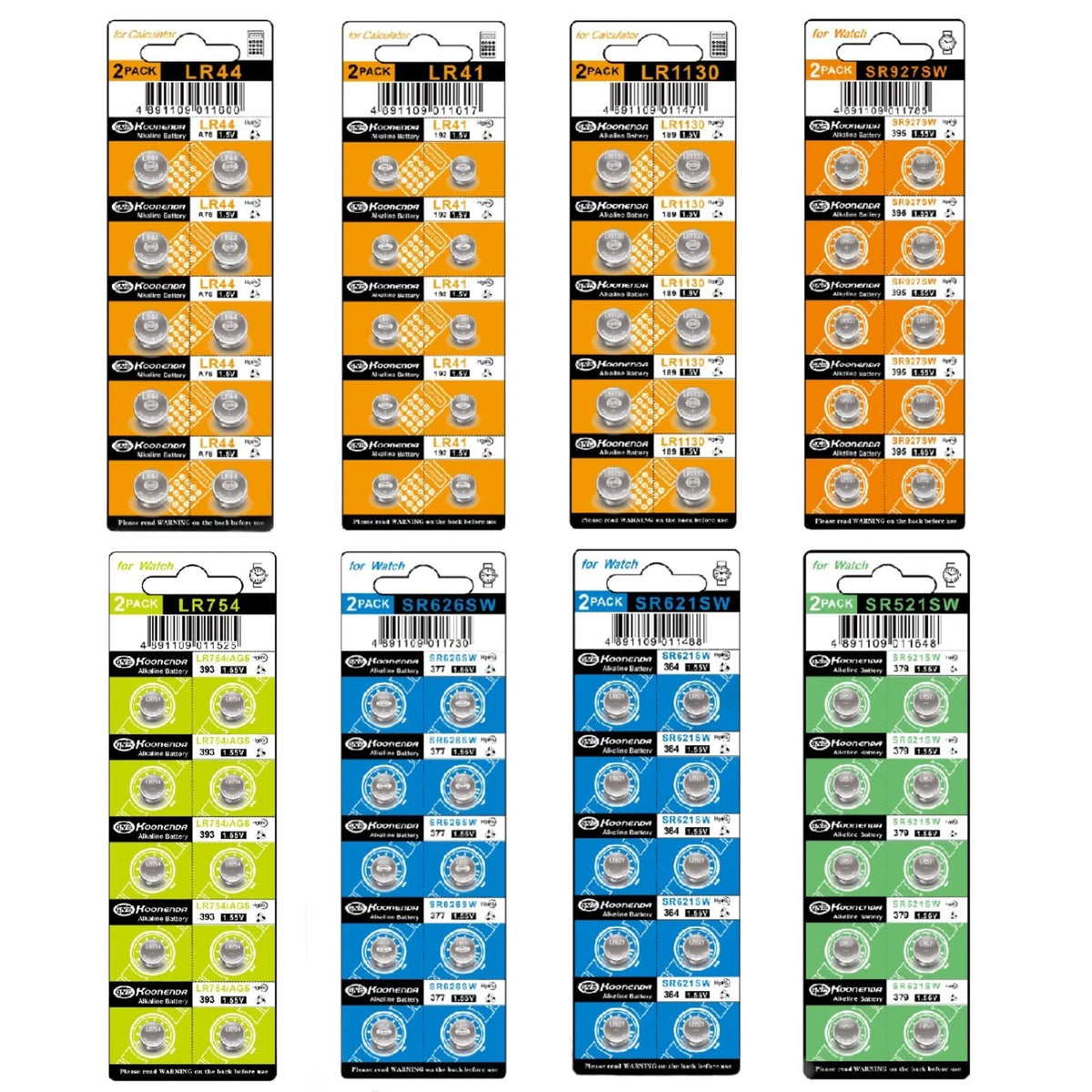 80 Assorted Super Alkaline Button Batteries Coin Cell Set Watch Calculator AG