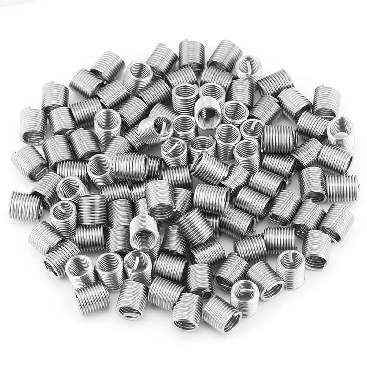 100 PCS Stainless Steel M8 x 1.25 x 2D Length Threaded Inserts,Thr..