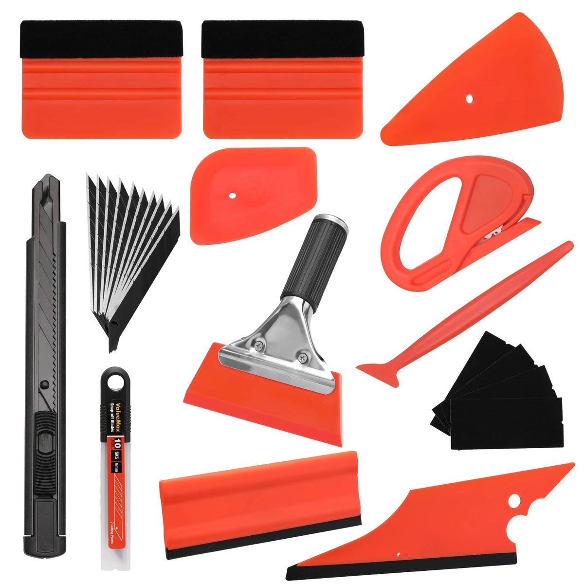 Window Tint Tool Set 10PC Wrap Kit Car Protective Film Installation Set