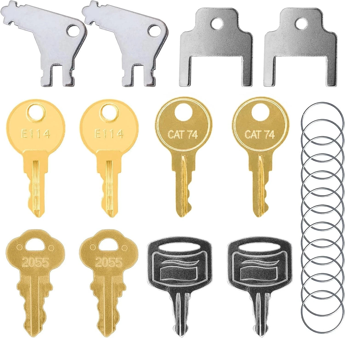 12 Pack Universal Paper Towel Dispenser Keys, Replacement Key Set for Janitor