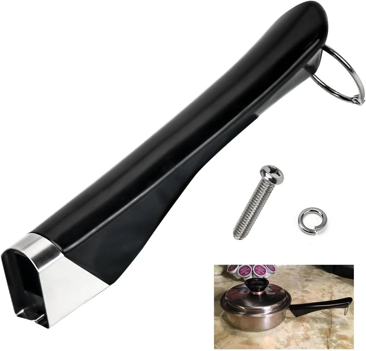 Long Pot Handle Replacement for Vintage Amway Queen Cookware Sauce pan and