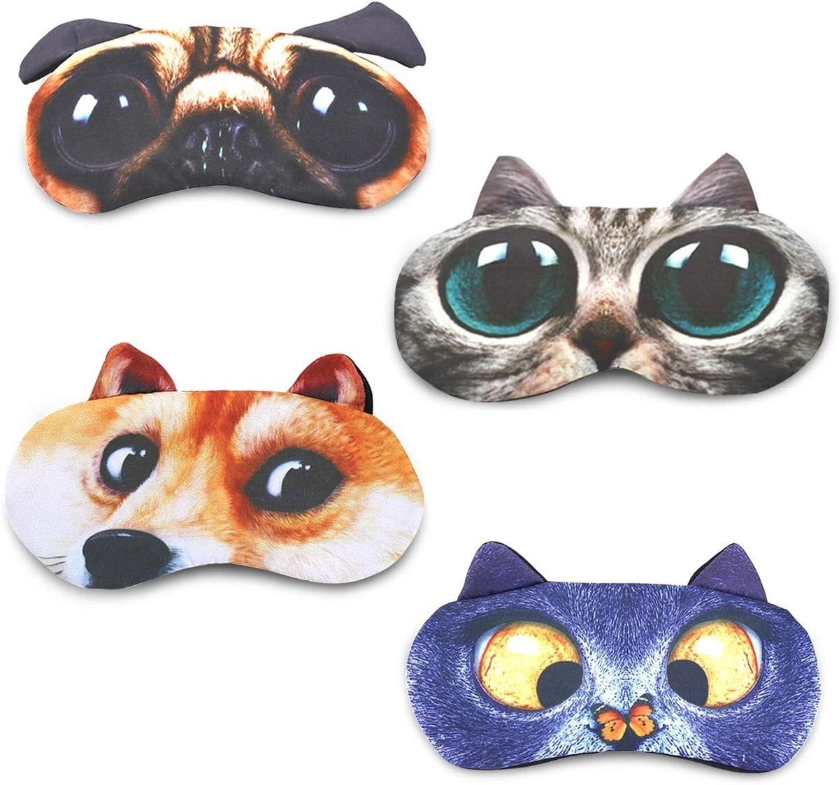 Tphon Sleep Mask for Adult Kids Boys Girls Funny Blindfolds Soft Cute Animal Sle