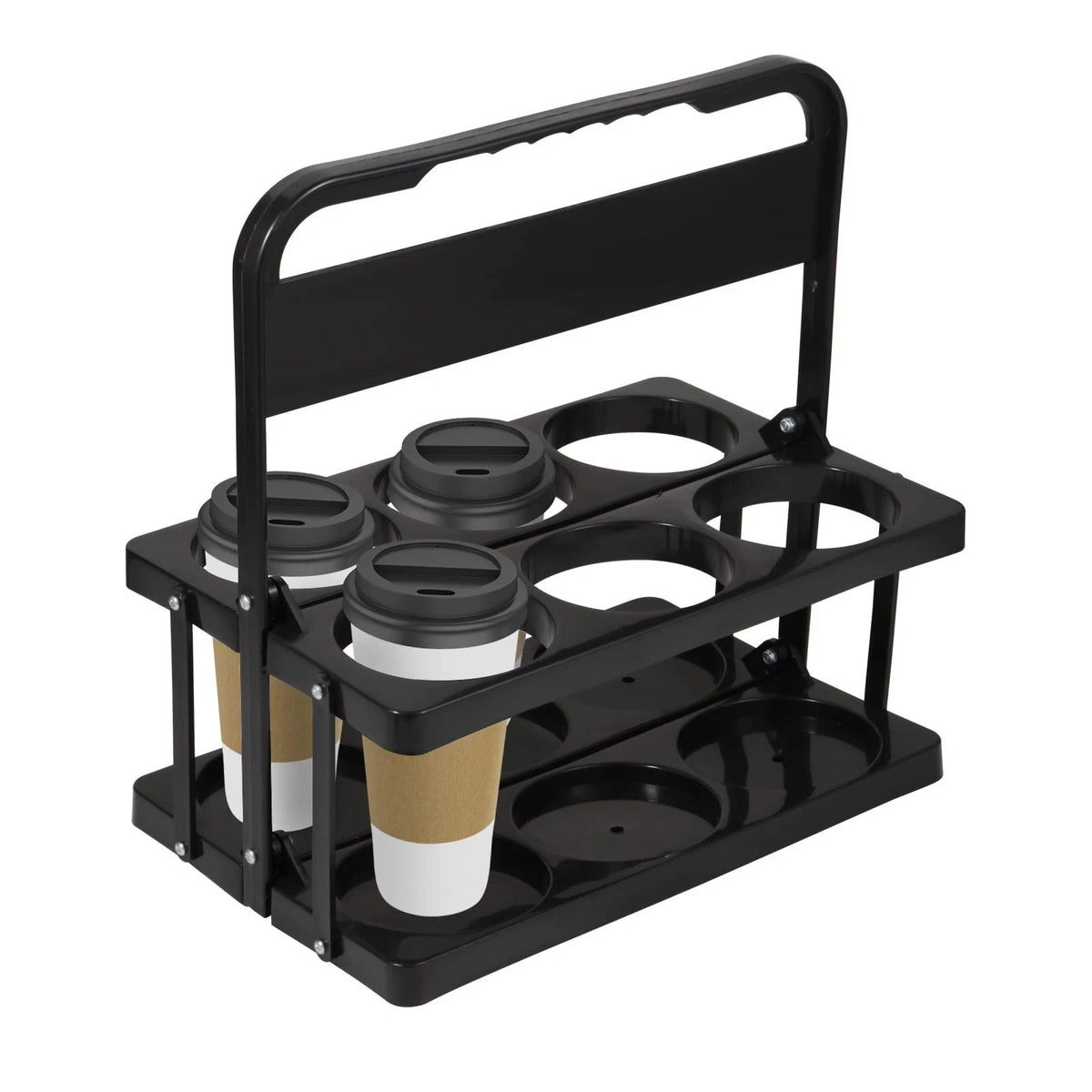 Portable Drink Carrier for Big Cups, 12.99 x 12.6 x 7.87 inches, Black