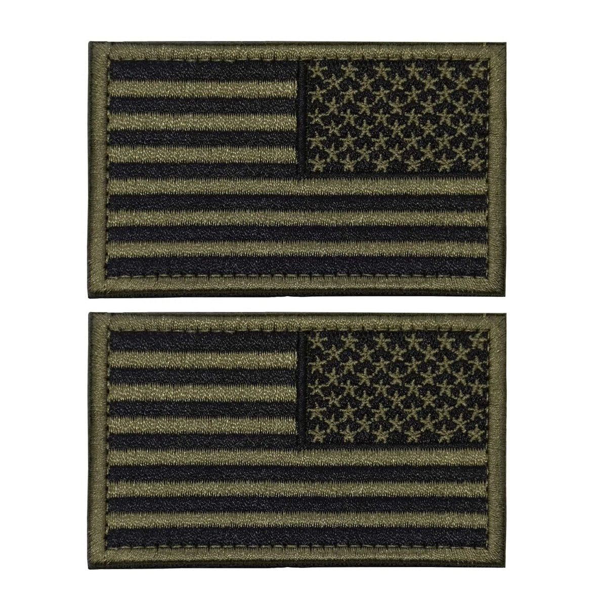 2 Pieces Tactical Flag Patch American Flag of America Regular and Reverse ...