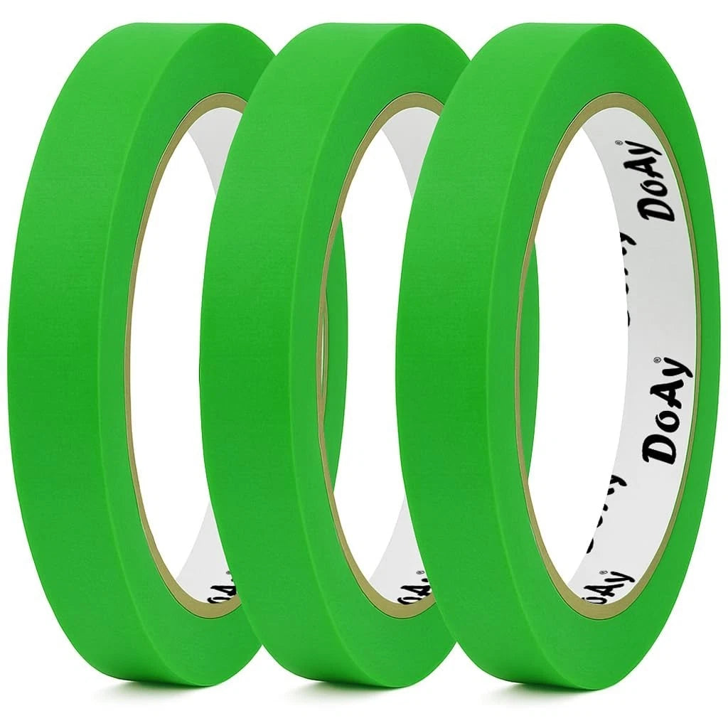 Green Painter’s Tape 3 Pack 0.5 Inch Wide Multi-Surface Masking Tape Smart