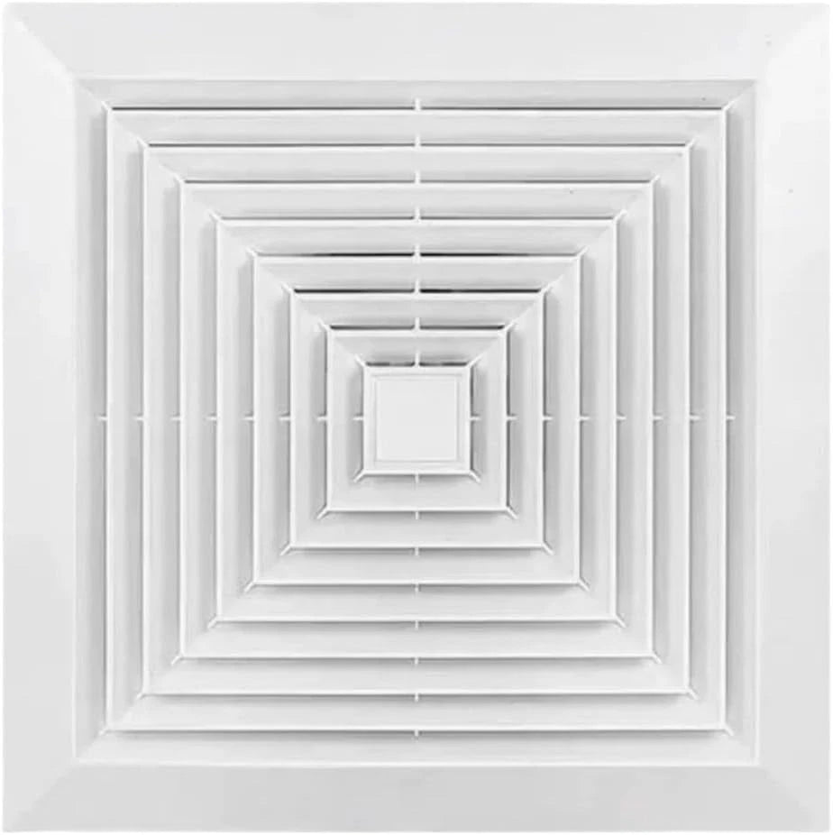 12X12 Bathroom Exhaust Fan Cover with Springs, Replacement Vent Cover for Wall-M