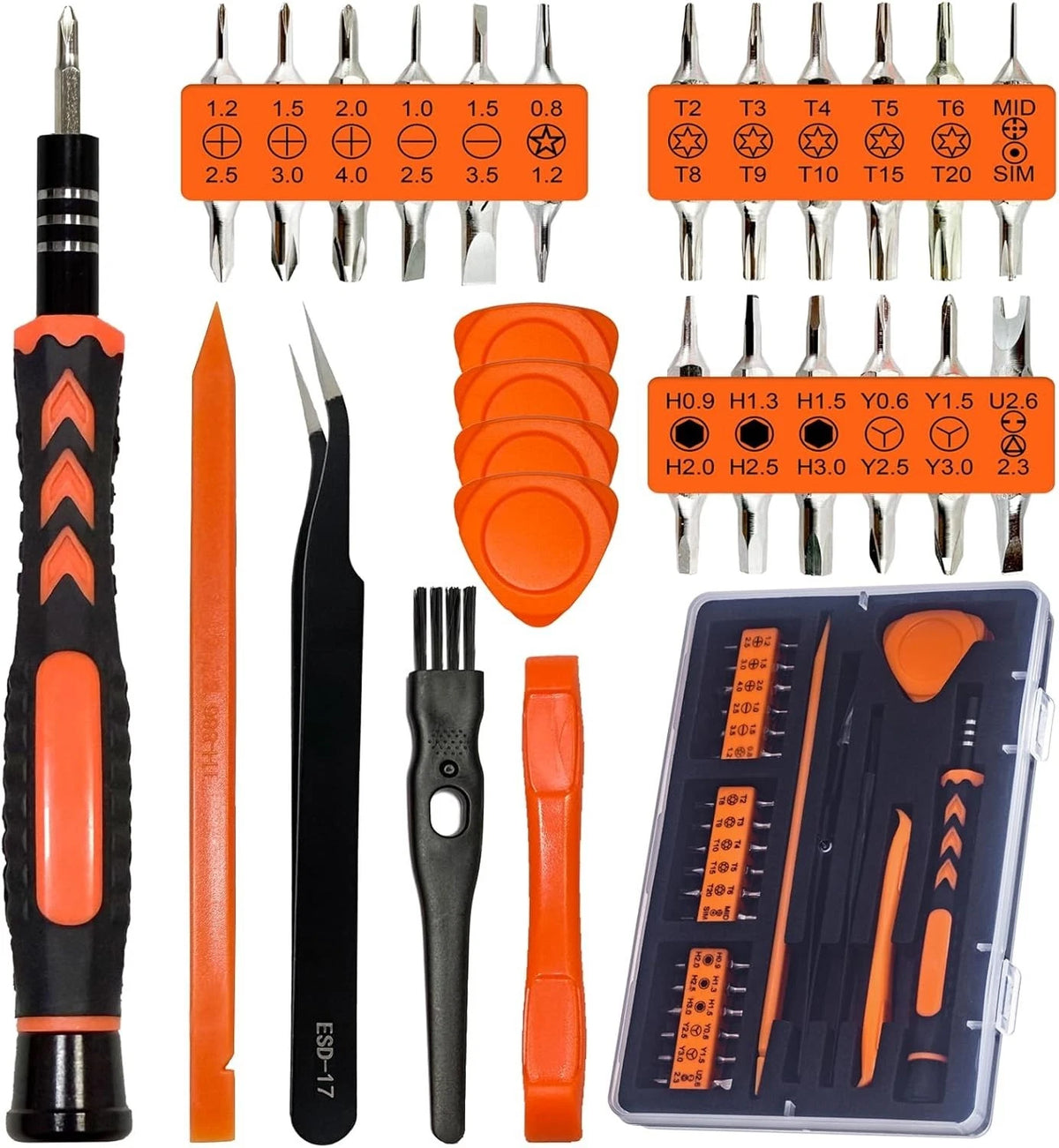 45PC Cleaning Repair Tool Set Screwdriver Kit For PS5 S4 Xbox Controller Console