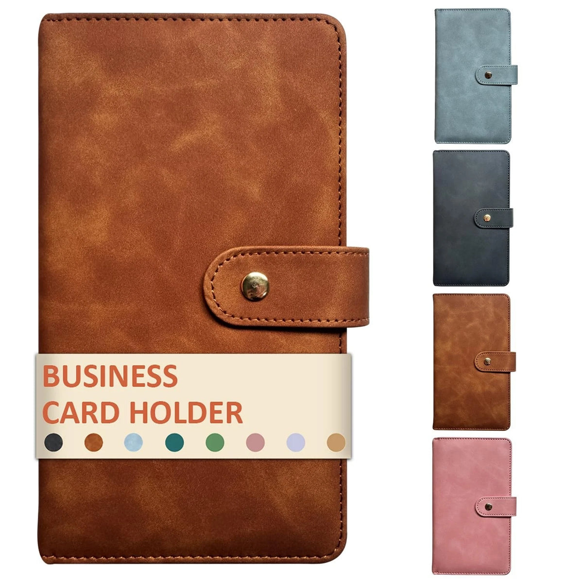 Leather Professional Business Card Holder Book Organizer, 240 Card Slots Capacit