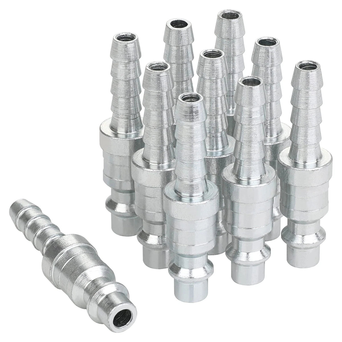 1/4 Air Plug with Hose Barb Industrial M-Fittings 1/4 Inch Flow Size. 1/4 Inc