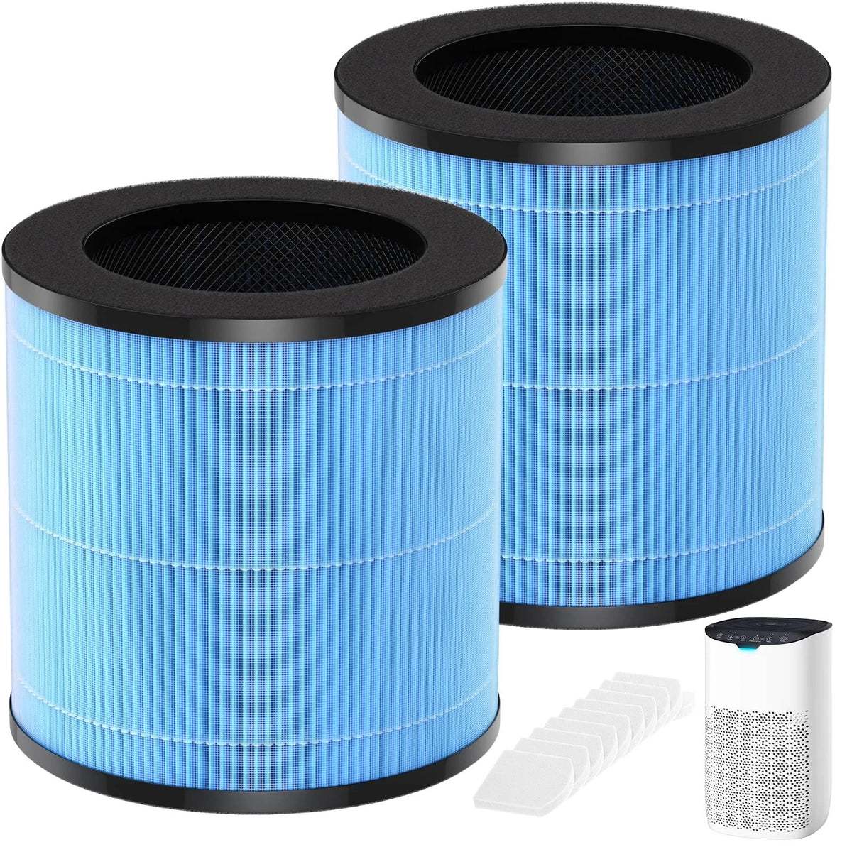 MJ003HD Replacement Filter Compatible with POMORON MJ003HD Air Purifier, 4-In-1