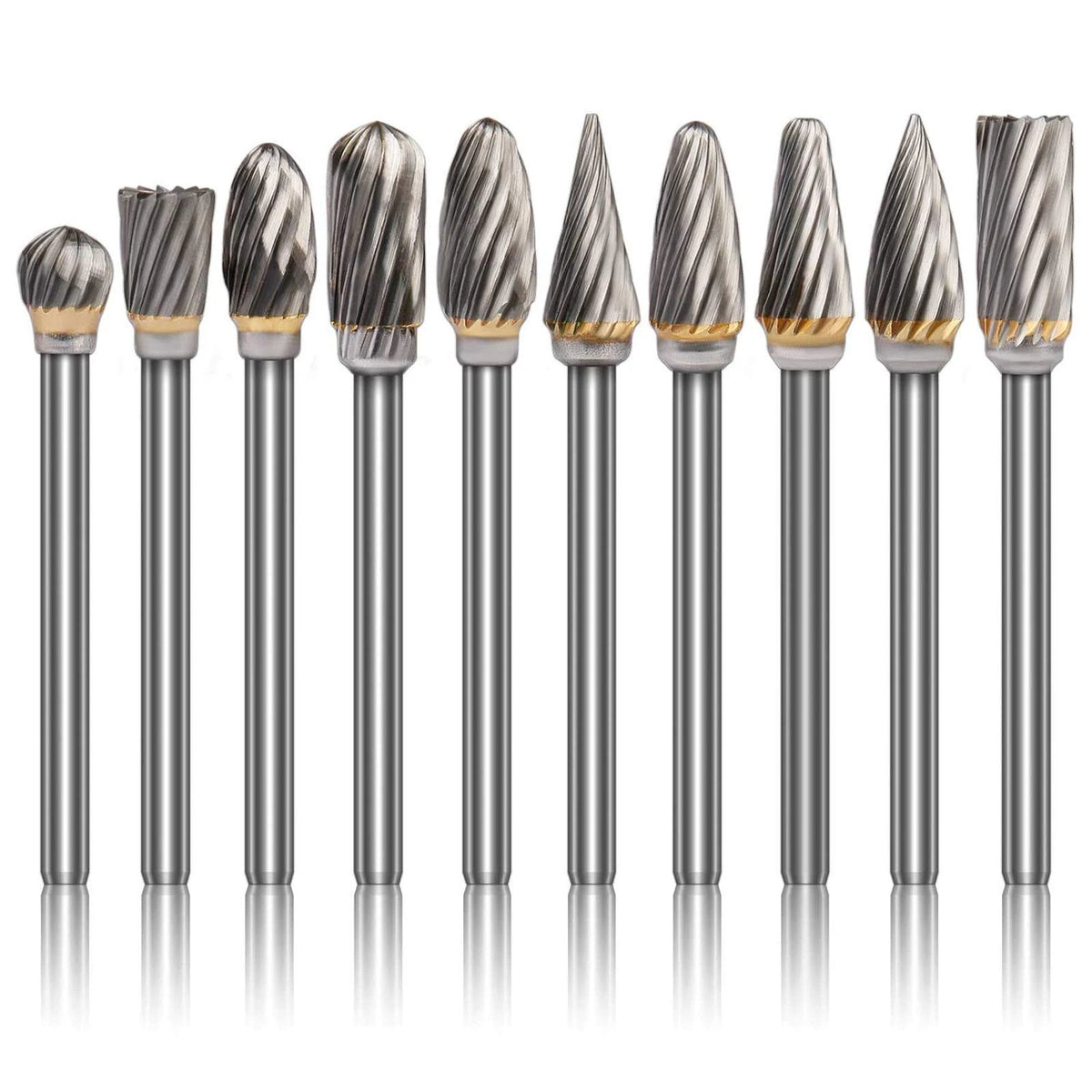 Tungsten Carbide Burr Set for Dremel - Metal Polishing & Wood Carving Kit