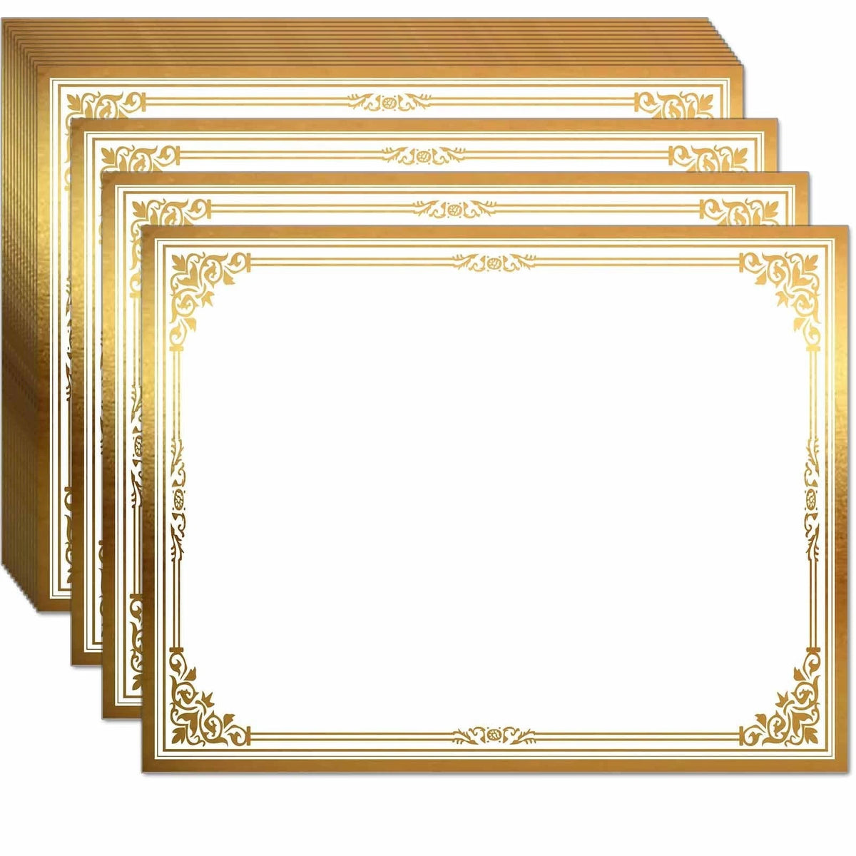 Professional Certificate Paper 8.5 x 11 for Printing, Diploma Paper, Award Certi