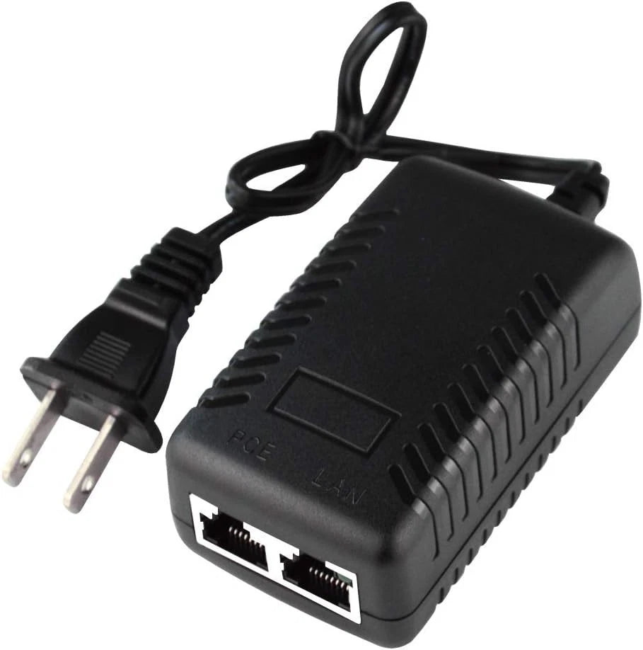 48V POE Injector Adapter Power Supply,10/100Mbps IEEE 802.3Af Compliant, for Mos