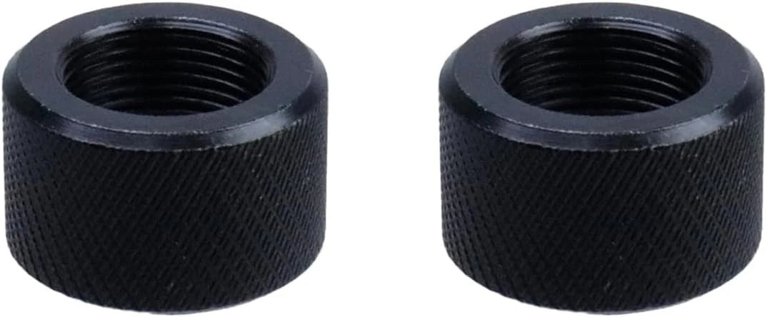 NIRIAHO 2 Pack Thread Protector 5/8x24 Steel Thread Adapters Black