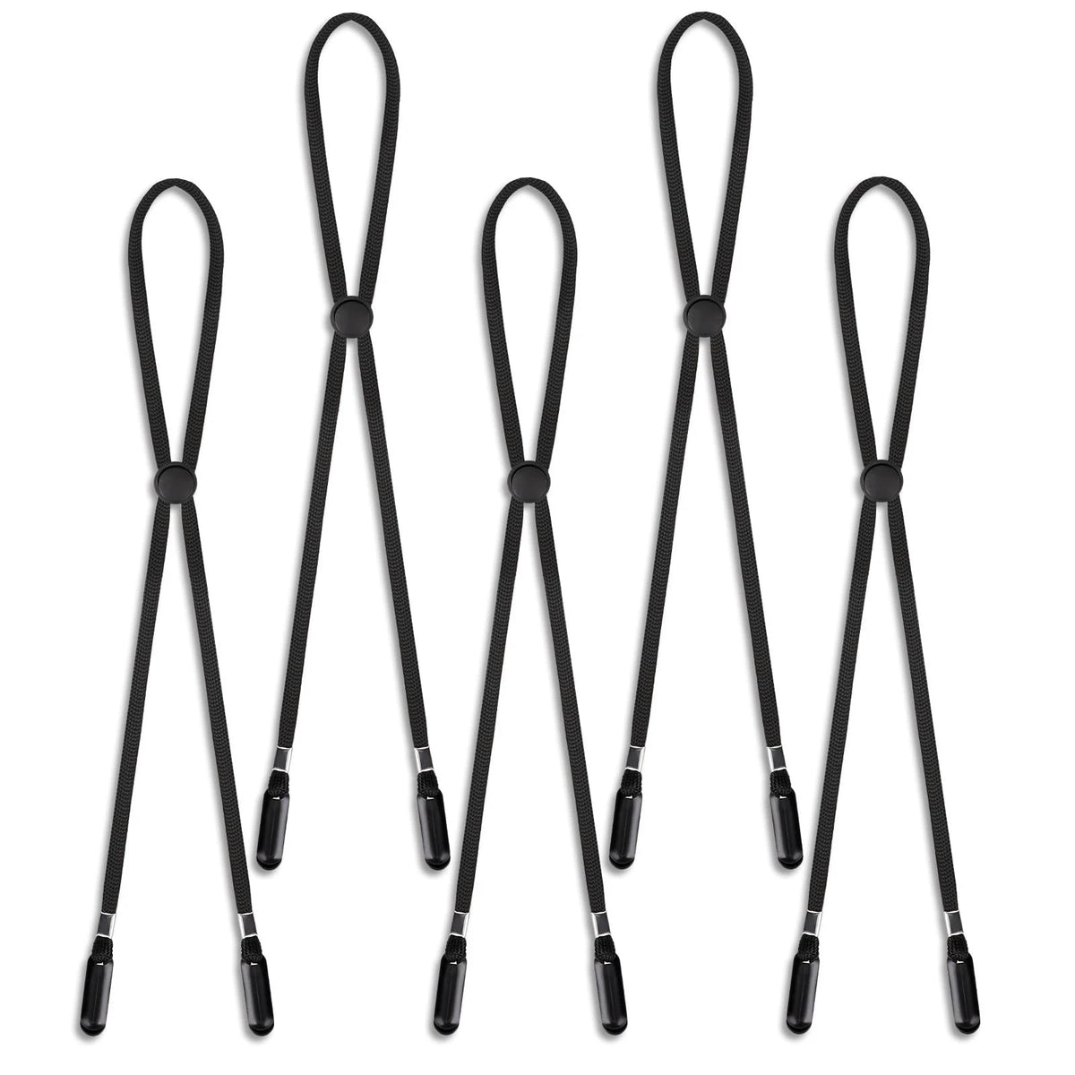 5 Pcs Adjustable Hat Strap Clips Elastic Removable Chin Cord, Windproof Anti...