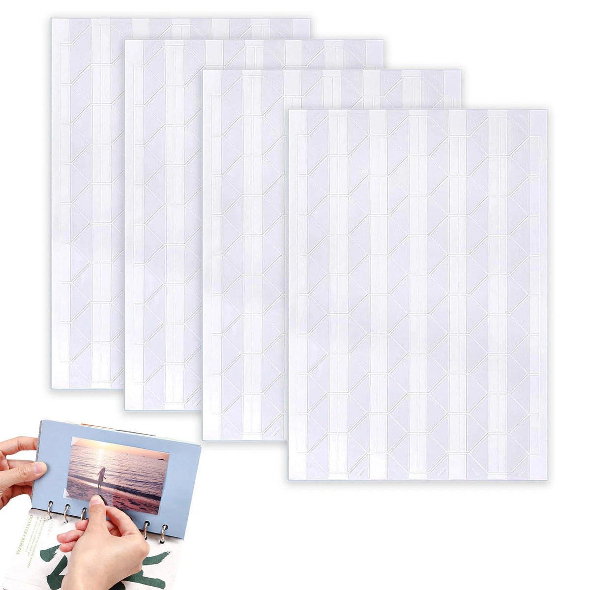 Photo Corners, Self Adhesive Photo Corners for Scrapbooking Clear Picture Mounti